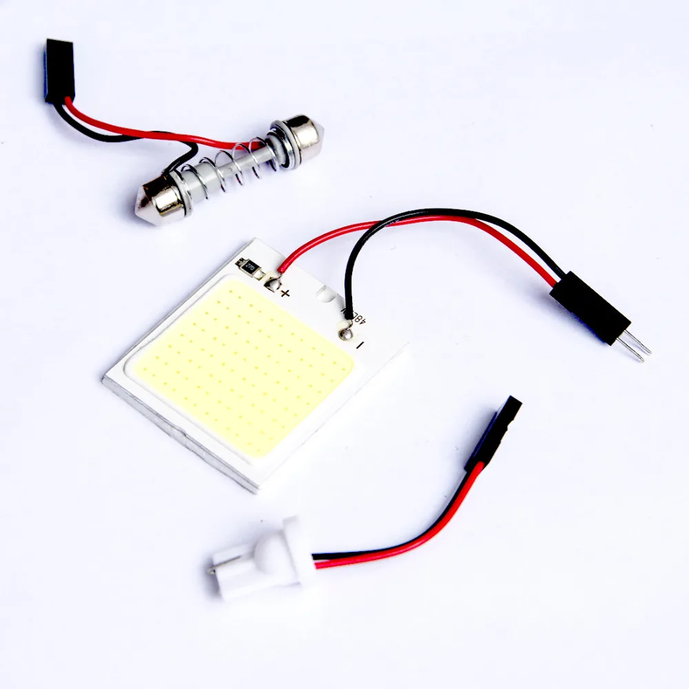 Tonewan белый 12В 48 Smd Cob Led панель авто интерьер чтения Карта Лампа светильник Купол