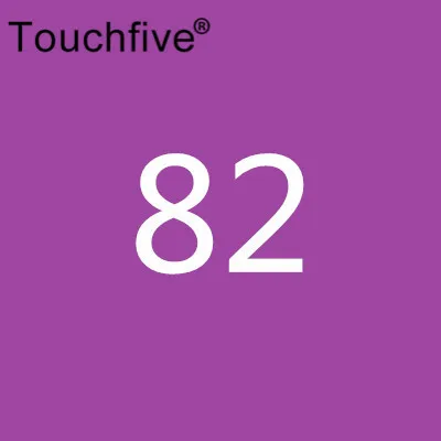 82 TOUCHFIVE дополнительный цвет двойная головка художественные маркеры Кисть ручка на спиртовой основе эскизные маркеры манга ручки для рисования товары для рукоделия - Цвет: 82
