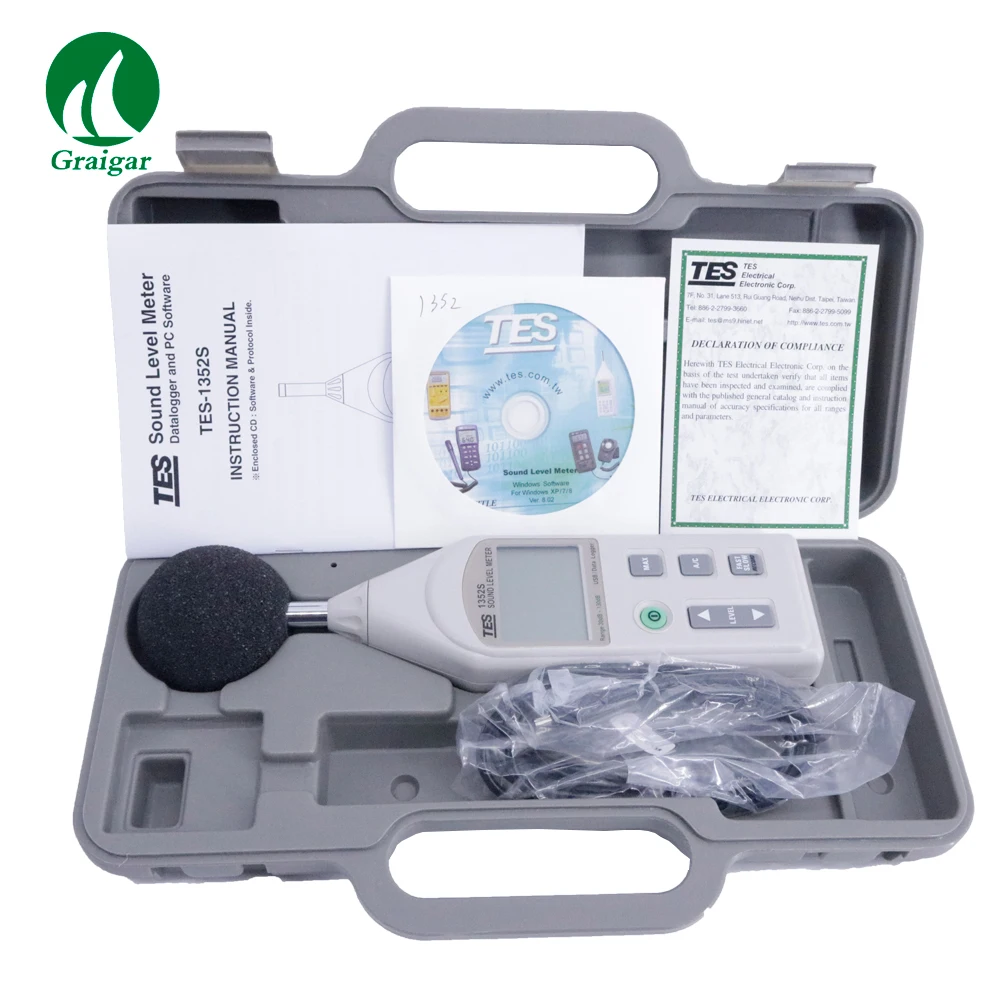 

High Precision TES-1352S Portable Digital Sound Level Meter TES 1352S
