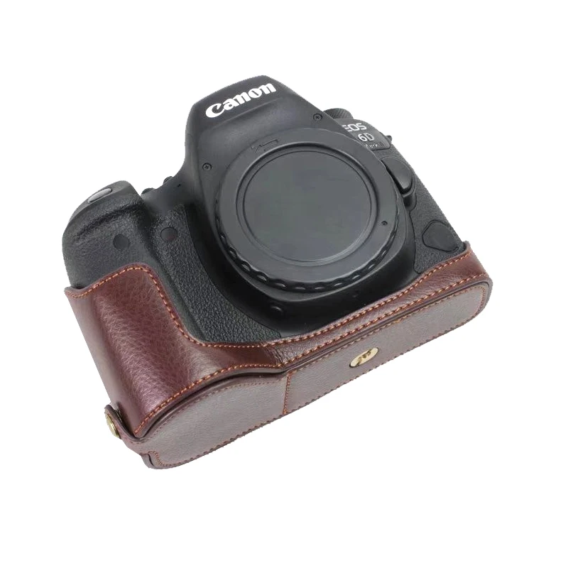 Чехол из натуральной кожи для камеры Canon EOS 6DII 6D Mark II 6D2 6DM2|Сумки фото-/видеокамеры| |