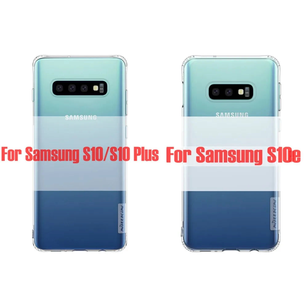 Case for Samsung S10 Plus NILLKIN Nature TPU Transparent soft back cover case for Samsung Galaxy S10+ /S10e