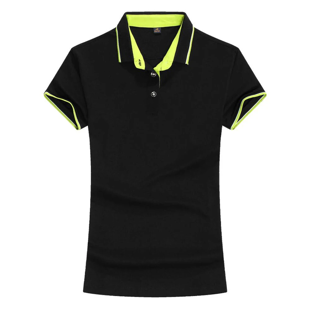

свитер поло женское Summer Women Polo Shirt Camisas Mujer Cotton 200G Solid Elastic Plain Top Blusas De Moda