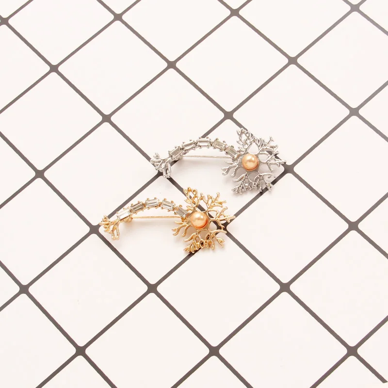 2 шт./компл. булавки и броши нейронная булавка с жемчугом кристаллами черепно