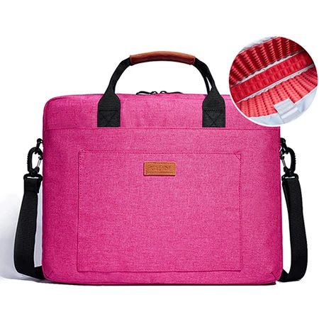 Rose Red Upgraded KALIDI 13,3-15,6 дюймов Сумка для ноутбука, деловой мужской портфель, сумка на плечо для Dell Alienware/Macbook/lenovo, женская сумка для ноутбука - Цвет: Rose Red Upgraded