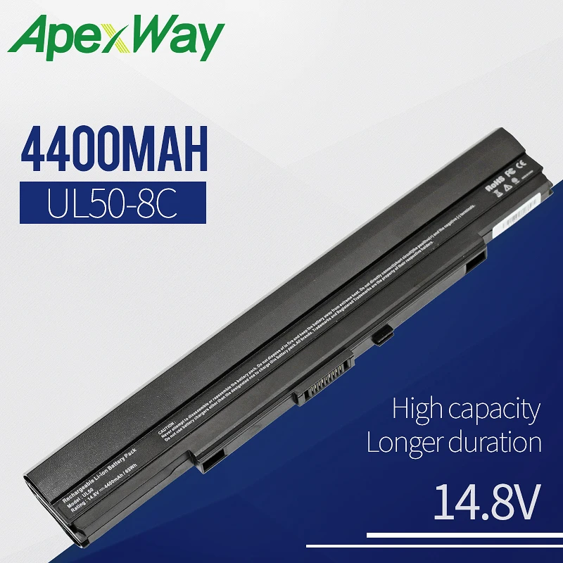 Apexway A42 UL50 UL30 UL30A U30JC UL80 U30 U35 U45 UL80A Series Аккумулятор для ноутбука ASUS|Аккумуляторы