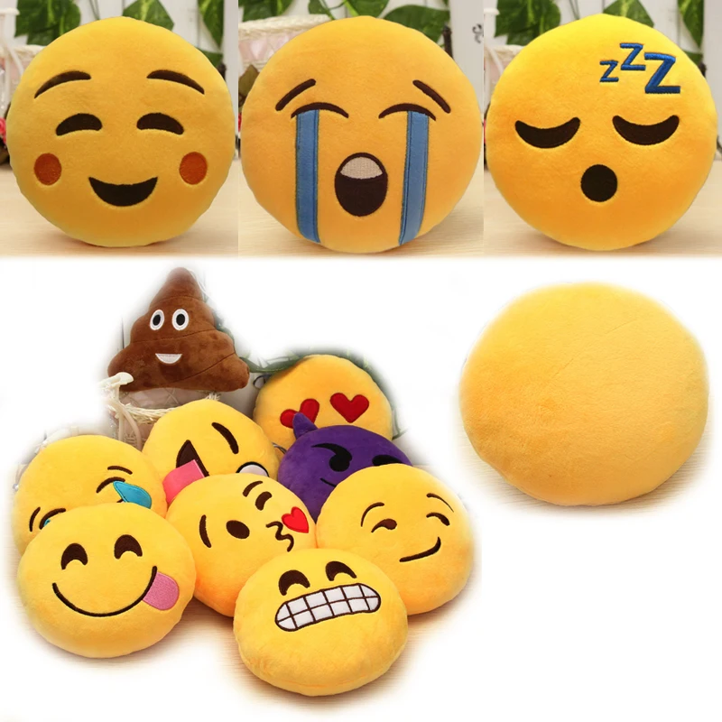 6 дюймов прекрасный Emoji смайлик подушки со смайликами мягкого плюша милый