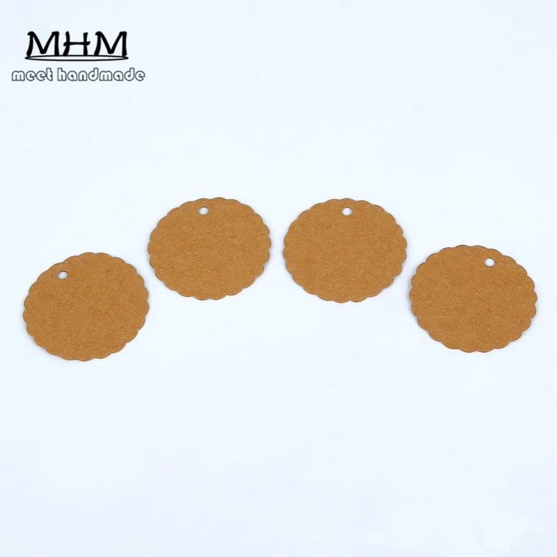 Бирки из крафт-бумаги 100 шт. самодельные Пустые бирки закладки фотография