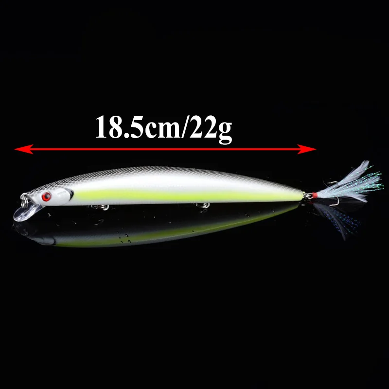 1 шт. Рыболовная Приманка Minnow воблеры 18 5 см 22 г искусственная жесткая приманка