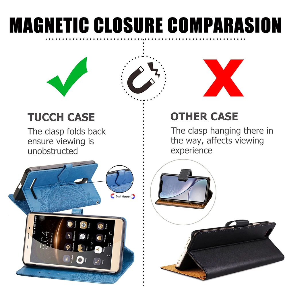 PU Leather Phone Case For Leagoo M8 Luxury Wallet Back Cover Coque Kiicaa Prower Flip Protective Skin | Мобильные телефоны и