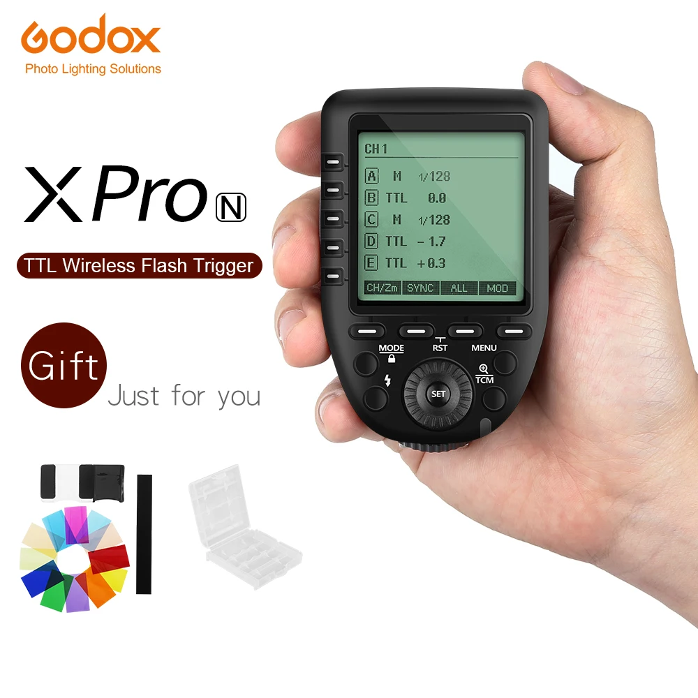 Беспроводной триггер Godox Xpro N i TTL II 2 4G Высокоскоростная синхронизация с системой