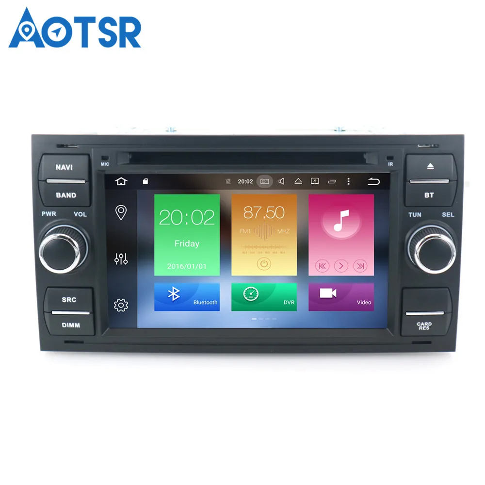 Автомобильный DVD-плеер Aotsr Android 8 0 с GPS-навигацией для FORD Focus 2005-2007 C-Max 2006-2010