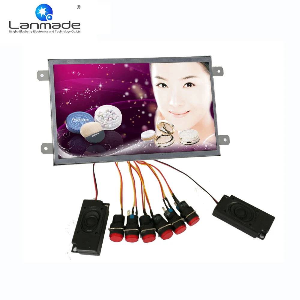 10 1 дюймовый реальный 1080P Ресторан открытая рамка внешняя кнопка USB SD lcd Цифровая