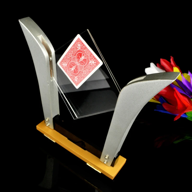 Card into Glass Professional Stage Magic Tricks Magician Magia | Игрушки и хобби