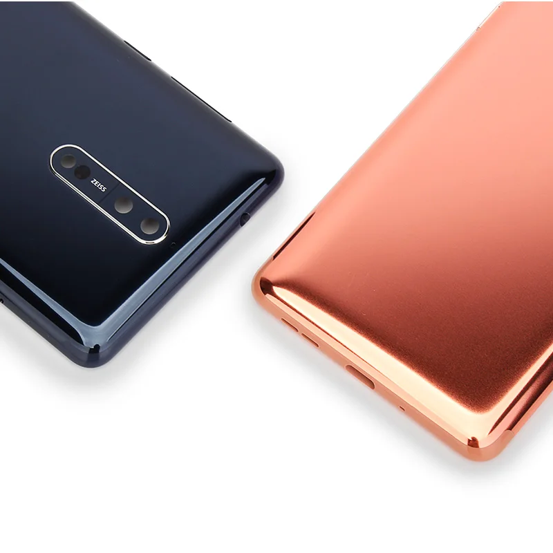 Для Nokia 8 задняя крышка корпуса+ боковые клавиши+ камера Стекло объектив для Nokia 8 крышка батареи Замена запасных частей