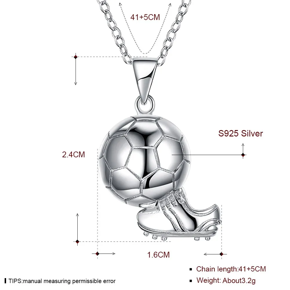 Kemstone модная обувь и футбол подвеска из серебра ожерелье для женщин мужчин модный