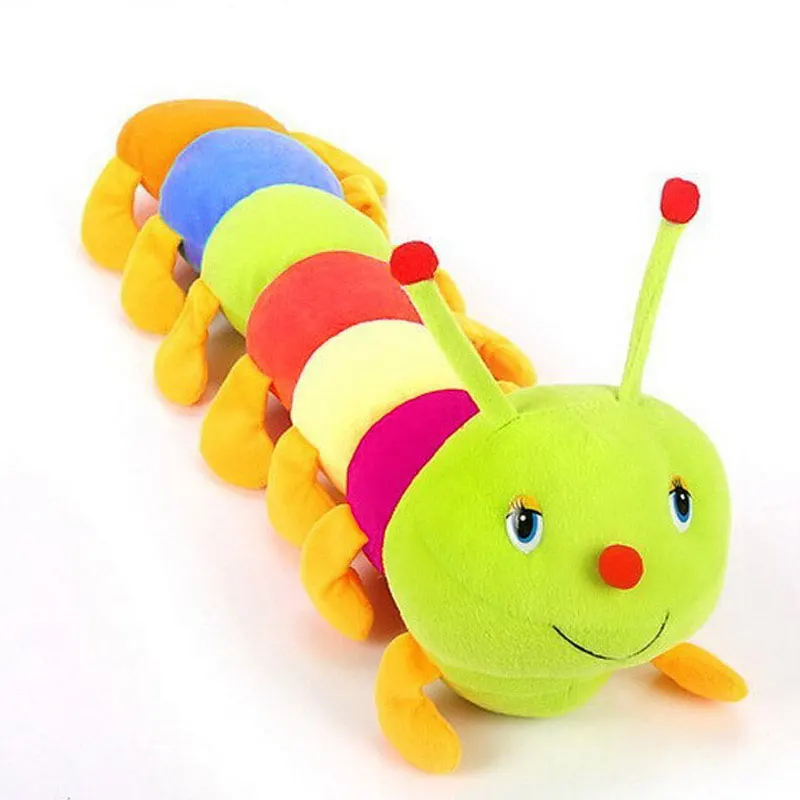 

1 Piece 50CM Colorful Caterpillars Millennium Bug Doll Plush Toys Baby Kids Large Caterpillar Hold Pillow Doll 88 -17