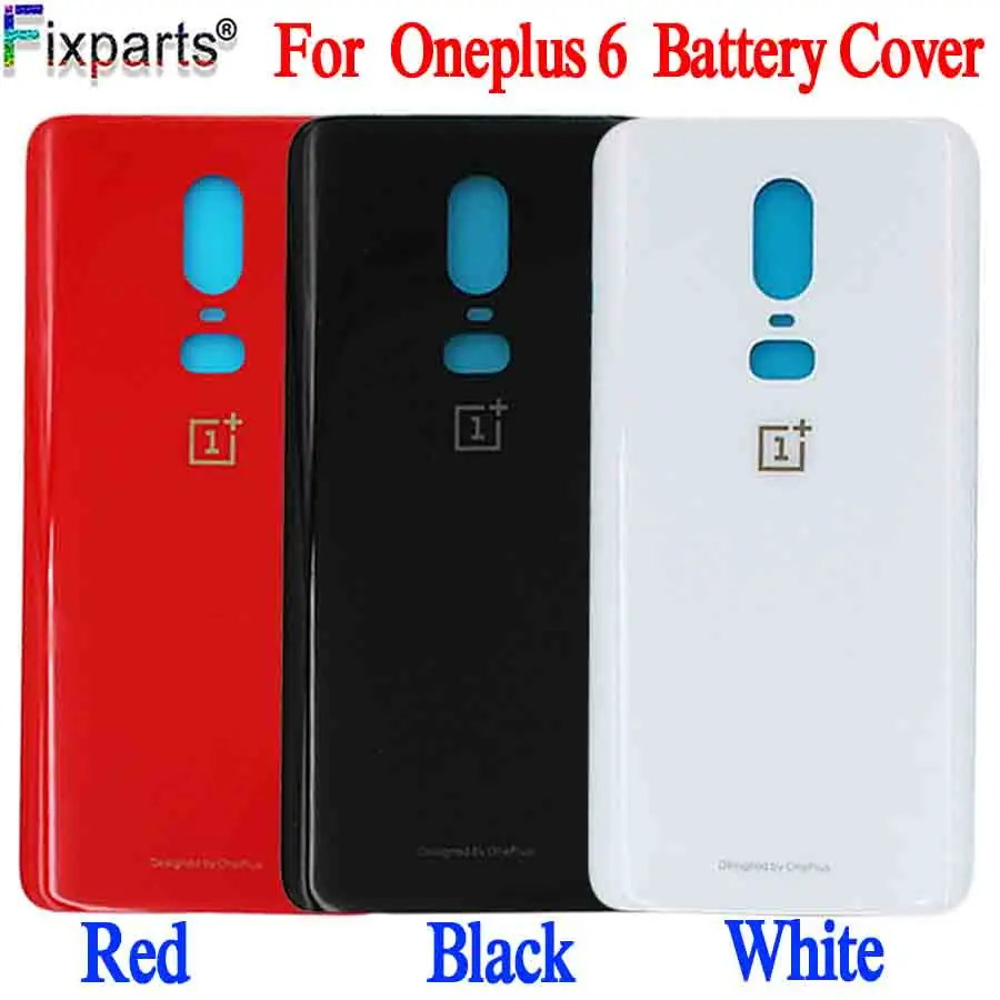Задняя крышка батарейного отсека для Oneplus 6 стеклянная дверь задний корпус Чехол
