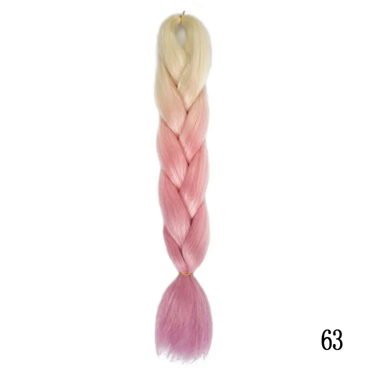 Beyond beauty Ombre Jumbo синтетические плетеные волосы, вязанные крючком волосы, огромные косички, прически - Цвет: 63