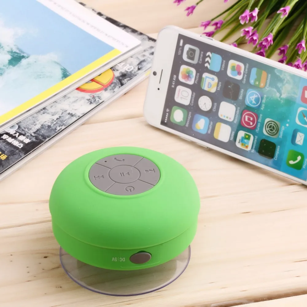 Портативный водонепроницаемый Bluetooth динамик беспроводной автомобильный Громкая связь прием вызова Музыка всасывания микрофон мини громкий динамик коробка Горячая