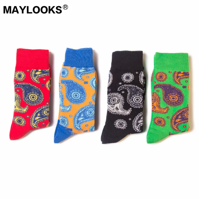 Maylooks Осенне-зимняя обувь новая мужская Носки Большие размеры личности женские