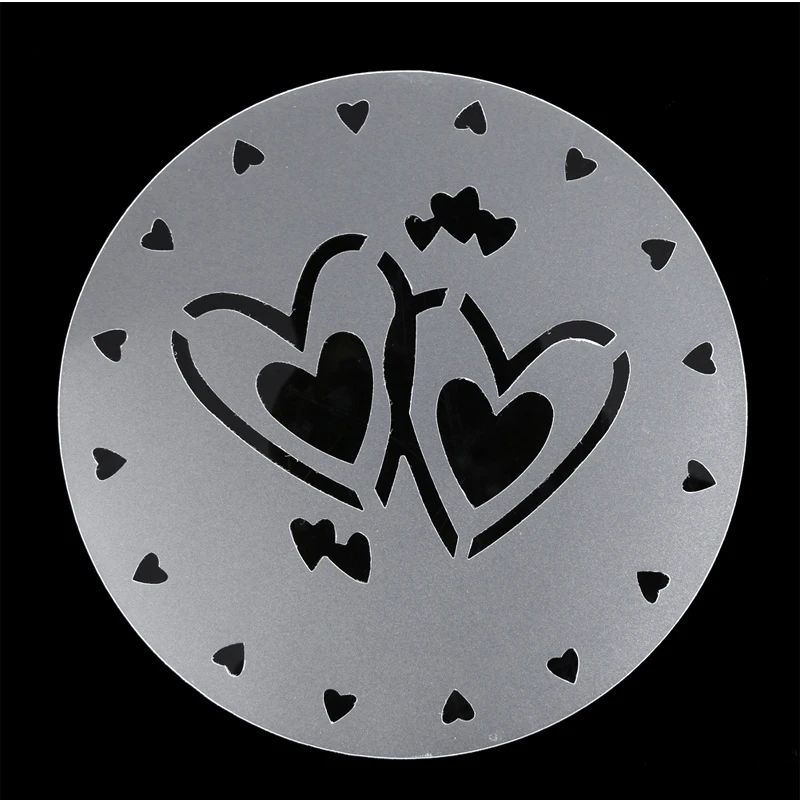 4 шт. форма для распыления тортов круглые трафареты цветов сердец шаблон