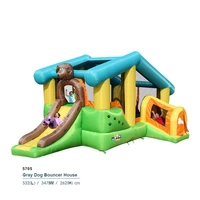 new bouncy castle bounce house with big slide for kids inflatable toys for kidsjumping inflatable toy dog shape air trampoline