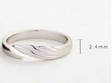 Rings-B Silvology, 925 пробы, серебряные кольца для пар с ангелом и дьяволом, оригинальные креативные Романтические кольца с текстурой для влюбленных, праздничные украшения - Цвет камня: Rings-B
