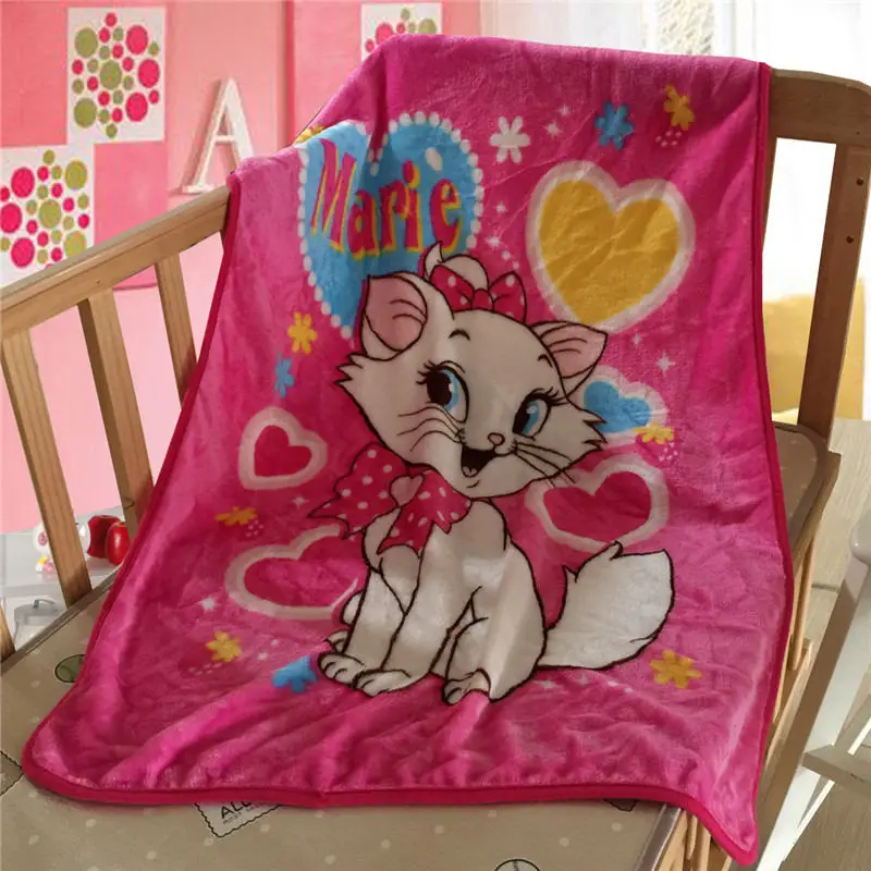 Marie 70x100 см, одеяло с Микки Маусом из мультфильма «Холодное сердце», Фланелевое детское одеяло, детское одеяло, пододеяльник, мягкое детское одеяло с рисунком, подарок - Цвет: Marie