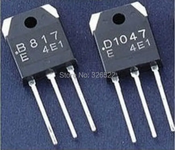 2 пары 2SD1047 2SB817 (d1047 B817) Мощность Транзисторы|power transistor manufacturers|power darlington transistorspower