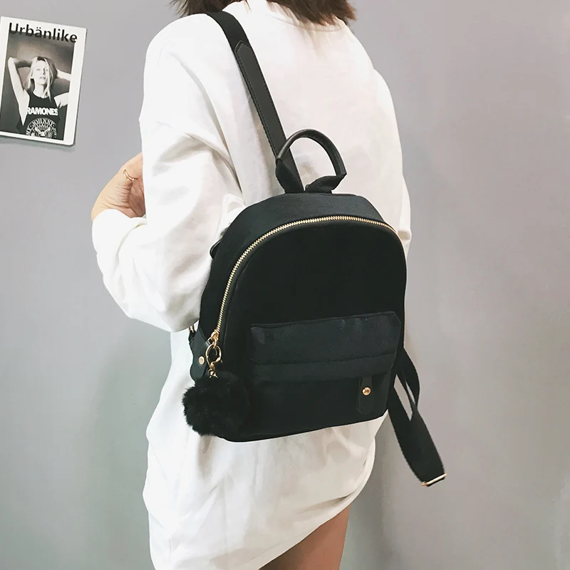 DIEHE рюкзаки Для женщин велюр Bagpack Softback Твердые модная сумка мягкая ручка Mochilas Mujer