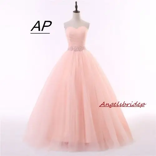 ANGELSBRIDEP Бальные платья для 15 лет платье Quinceanera 2021 сексуальные розовые тюлевые до