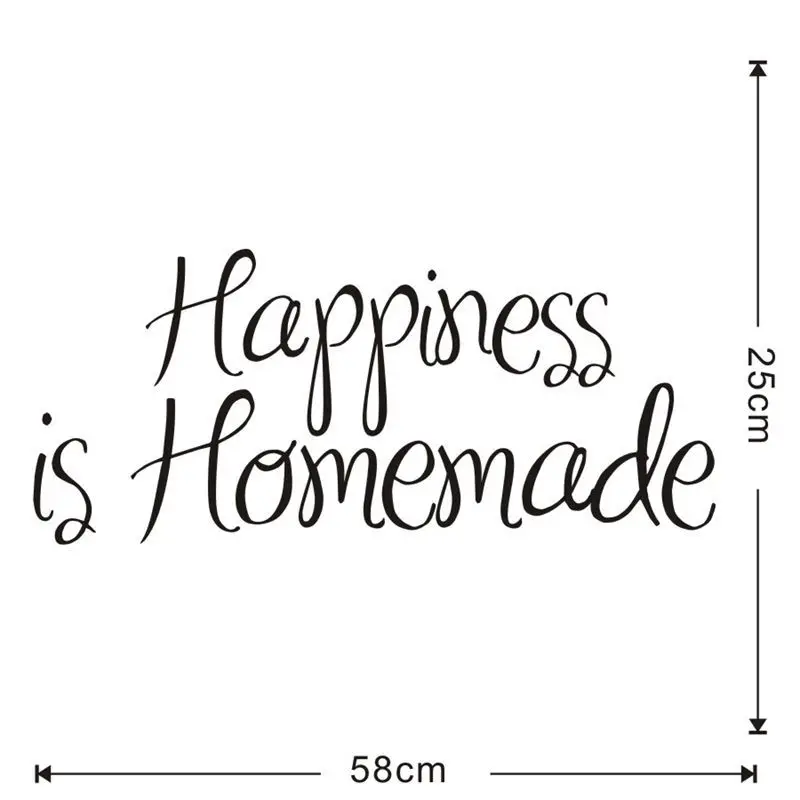 Happiness is домашние наклейки на стену креативные английские Наклейки стены для