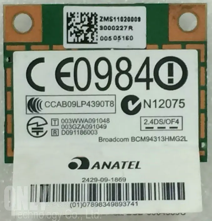 SSEA для Broadcom BCM94313HMG2L BCM4313 Half Mini PCI-E WLAN Card IBM Lenovo B490 B590 G575 Y470 | Компьютеры и офис