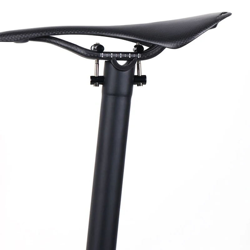 Полная карбоновая велосипедная седельная труба с отклонением 0 мм, складная штанга сиденья для велосипеда MTB, детали для велосипедного сиденья, штырь 31.8 33.9 34.9 580 мм.