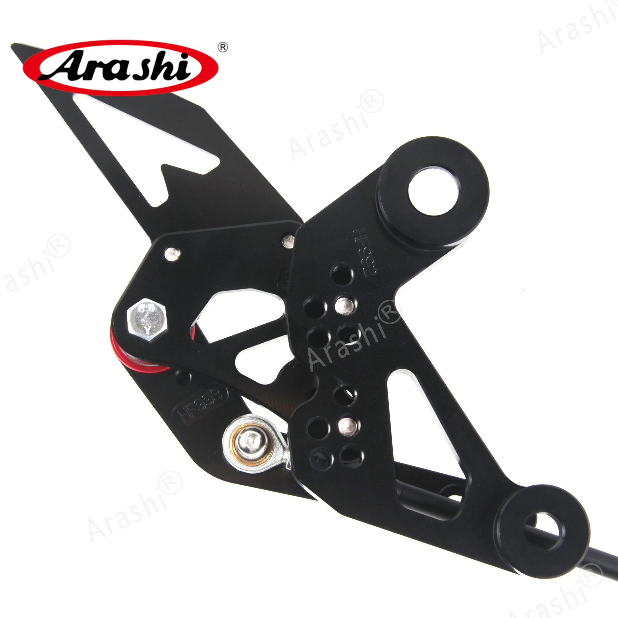 Arashi FZ09- ЧПУ Регулируемая подставка для ног Rearset для YAMAHA FZ 09 MT09 MT 09 задний Набор подножек