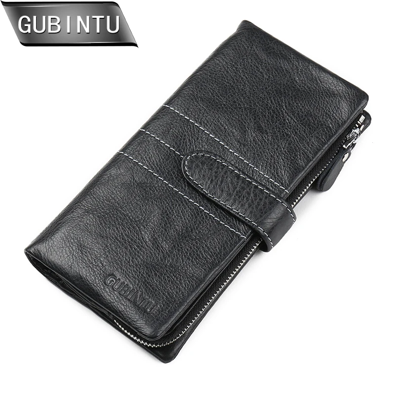 Кошелек GUBINTU из натуральной кожи для мужчин 2018|phone purse|brand designer pursebrand purse |