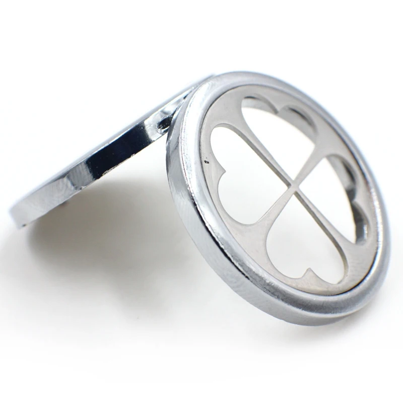 Hollow Four Leaf Clover Perfume Aromatherapy Essential Oil Diffuser 30mm Floating Locket Pendant For Necklace Keychains 5PCS | Украшения и