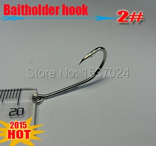 

2015hot fishing hooks baitholder hook size2# high carbon steel quantily:30pcs/lot free shipping