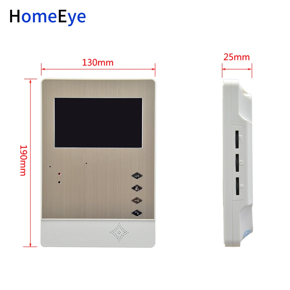 Видеодомофон HomeEye 4 3 ''LTD проводной многосемейный домашний 12