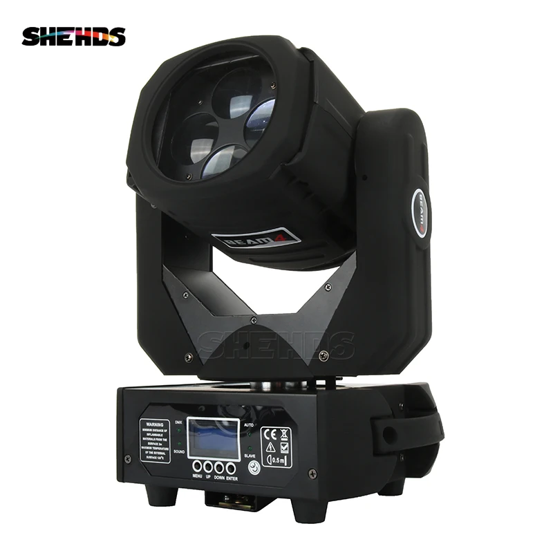 4pcs/lot LED Super Beam 4x25W Moving Head Light Led Mini Stage Disco Dj DMX Lamp lumiere Strobe Laser Show Christmas Party | Лампы и
