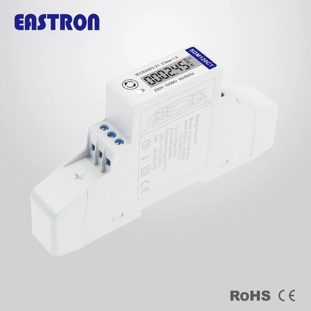 Вход 0 1 В фазный 2 провод 230 RS485 Modbus kwh kvarh U I P Q PF Hz dmd DIN rail energy meterCE A|din meter|energy metermeter |