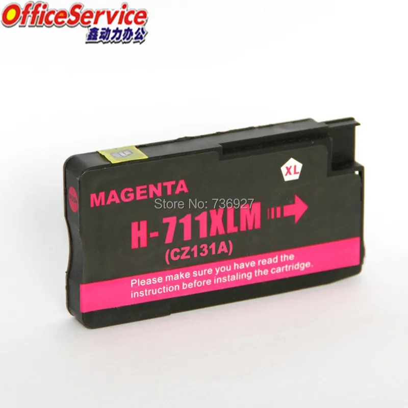 5X совместимый чернильный картридж для HP 711 hp711XL подходит Designjet T120 24/T120 610/T520 24/T520