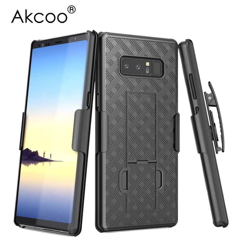 Akcoo Примечание 8 кобура клип чехол Super Slim В виде ракушки Чехол встроенный