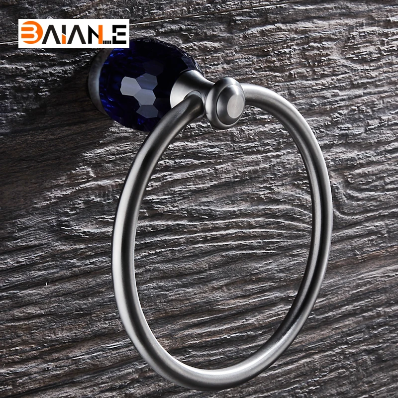 

Stainless Steel Round Style Wall-Mounted Towel Ring Holder Hanger Bathroom Accessories
