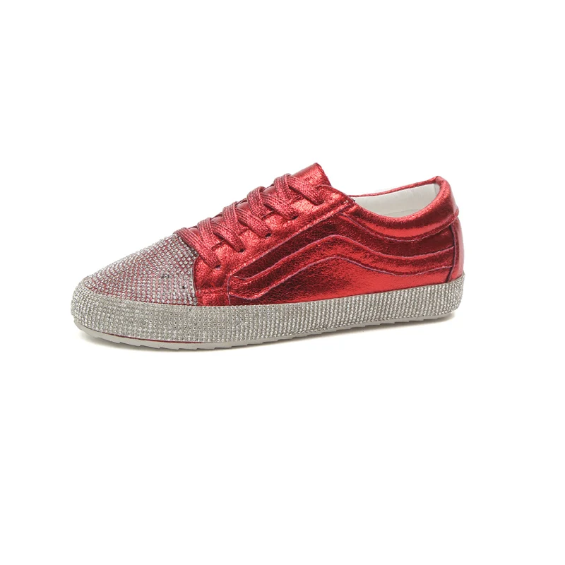 2019 New Spring Bling Casual Shoes Korean Fashion Styles With Round Toe Solid Comfortable XWD7549 | Обувь