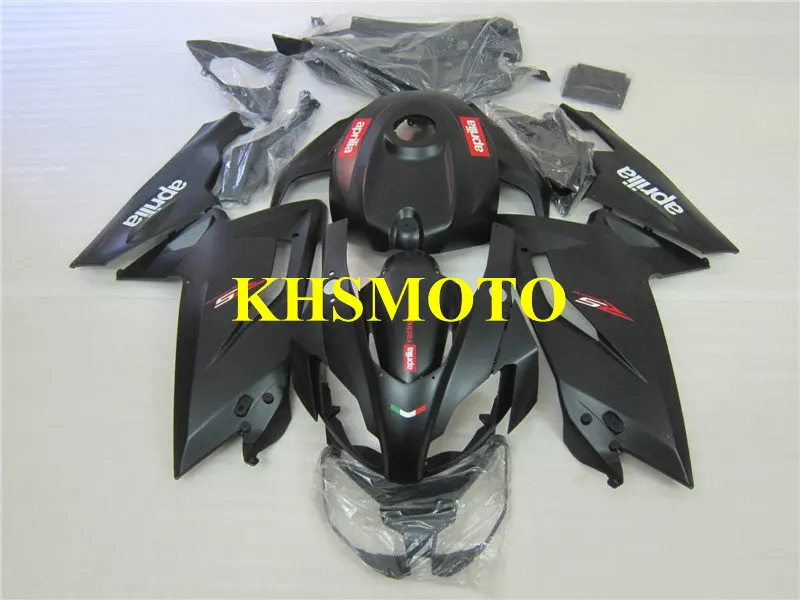 Набор обтекателей для Aprilia RS125 06 07 08 09 10 11 RS4 RSV 125 2006 2009 2011 матовый черный набор + 7