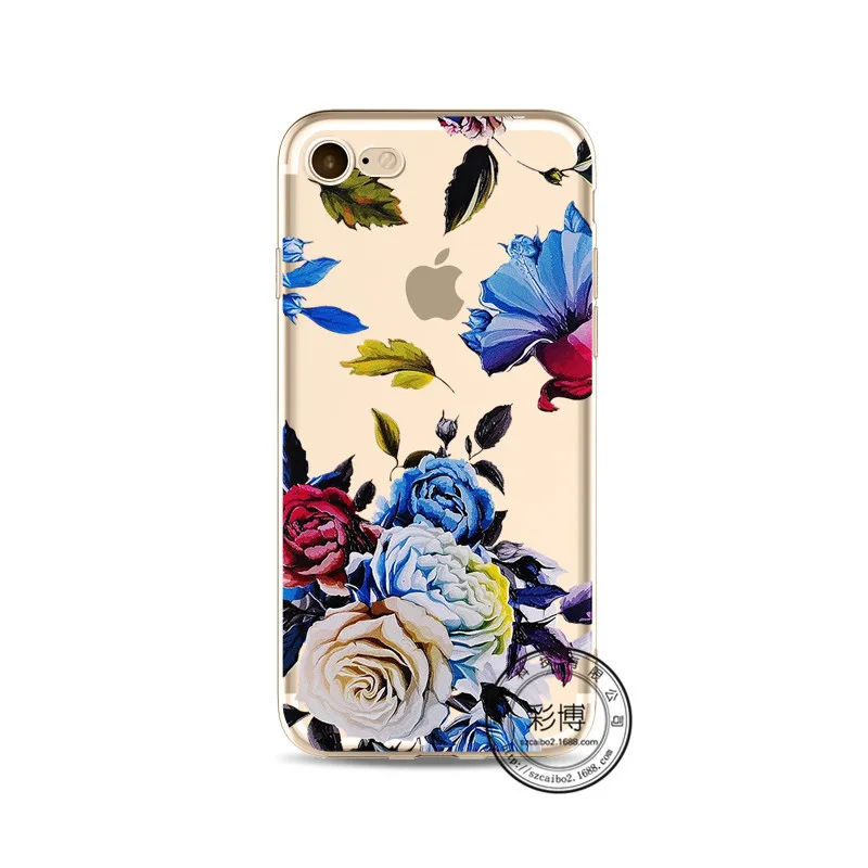 EXTREE Painted Phone Soft Shell Transparent TPU Protective Cover Case for IPhoneX/8/8plus/7/7plus/6s/6splus/5s/5c/5/4s/4 |