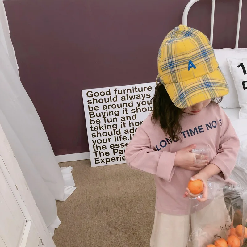 2019 весенние хлопковые льняные футболки в Корейском стиле с надписями для