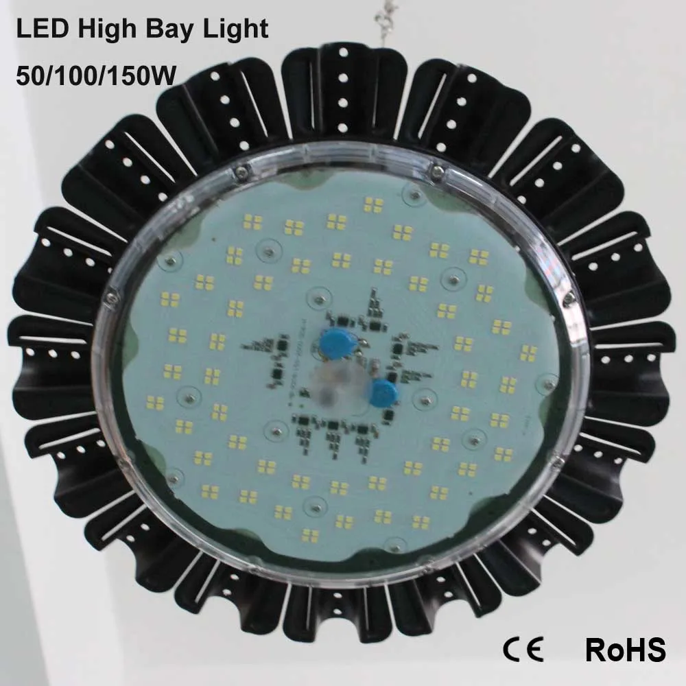 Powerful 50W IP65 Waterproof LED High Bay Light Day White Extremely Bright For Industrial Commercial Lighting Use | Освещение