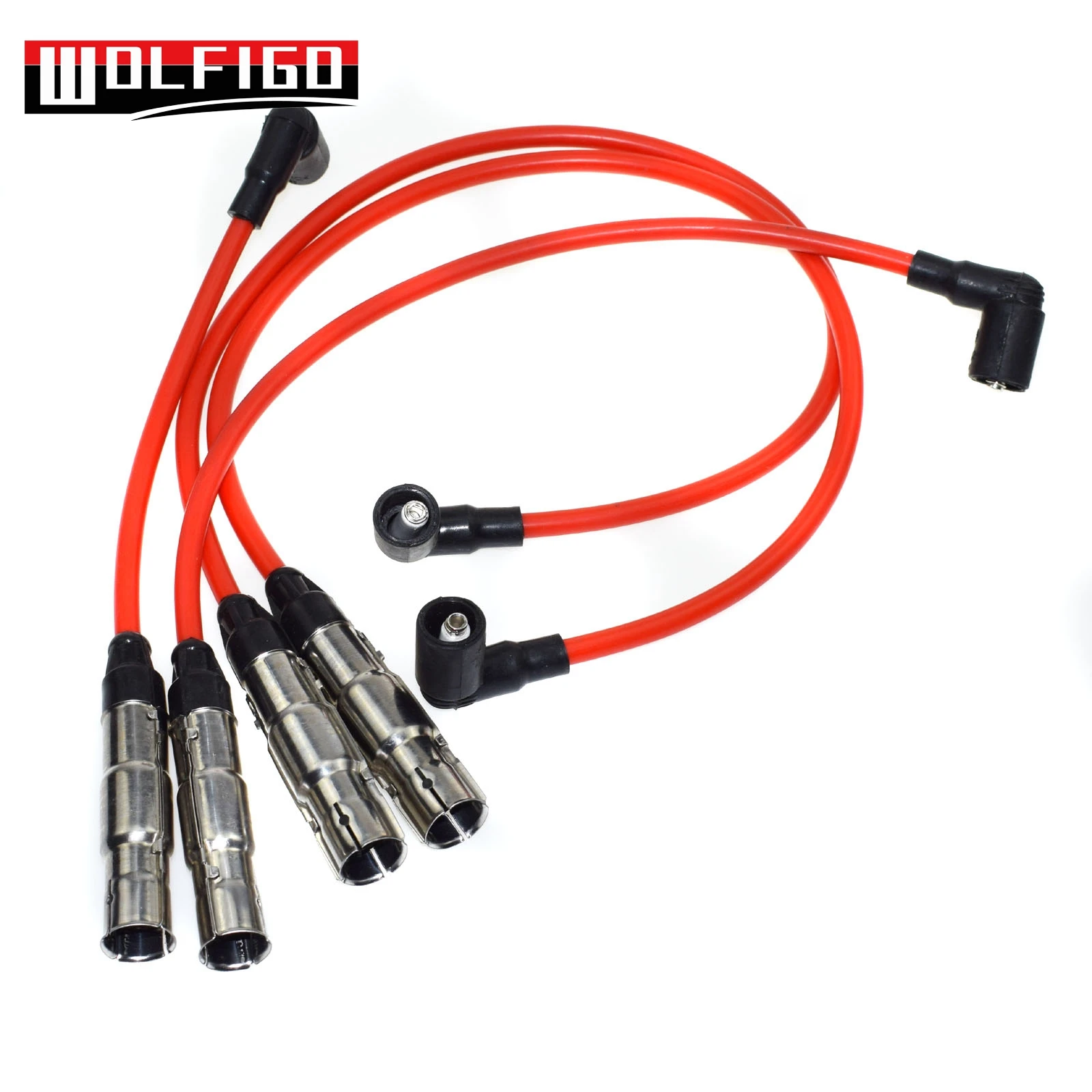 WOLFIGO зажигания свечи зажигания провода набор STD для VW Golf Jetta 2.0L L4 57041, 27588, QW1493 35-4413